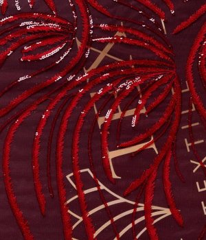 Red Colored Lace Fabric — art. 2000000317519
